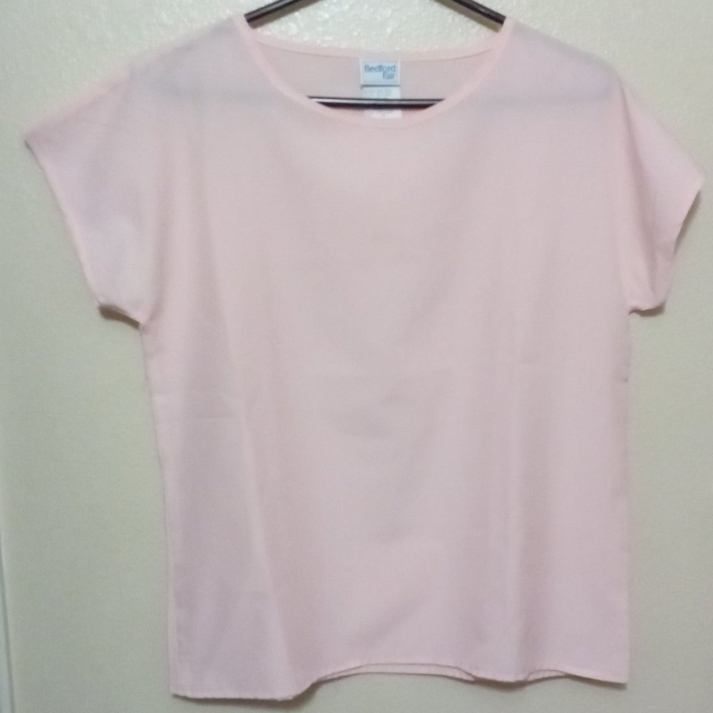 BEDFORD FAIR PULLOVER TOP PINK SIZE 10